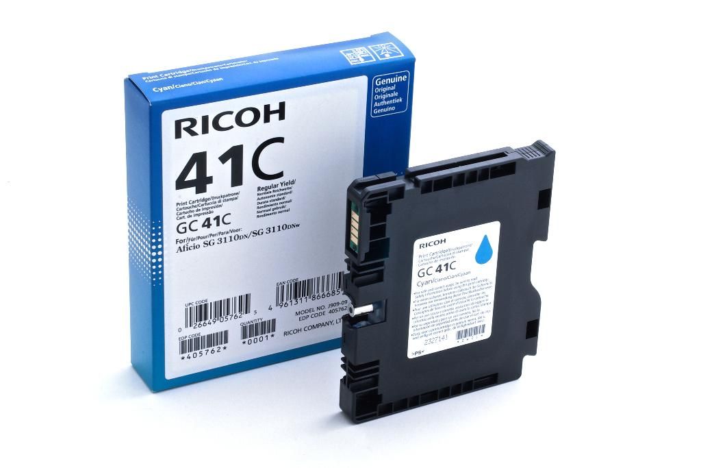 Image of Ricoh 405762 cartuccia Inkjet 1 pz Originale Resa standard Ciano 074