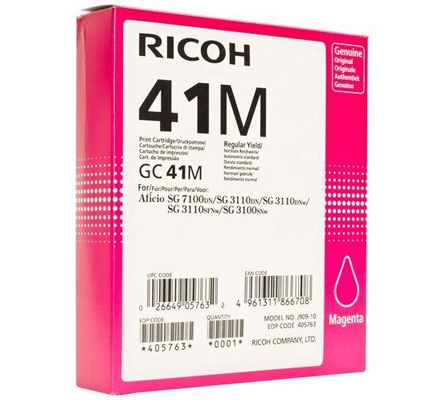 Image of Ricoh 405763 cartuccia Inkjet 1 pz Originale Resa standard Magenta 074