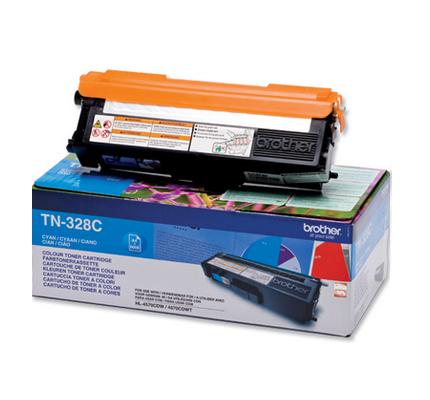 Image of Brother TN-328C toner 1 pz Originale Ciano 074