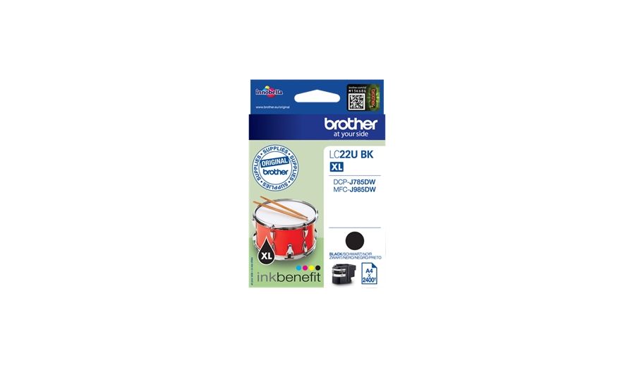 Image of Brother LC22UBK cartuccia Inkjet 1 pz Originale Nero 074