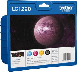 Image of Brother LC1220VALBP cartuccia Inkjet 4 pz Originale Nero, Ciano, Magenta, Giallo 074