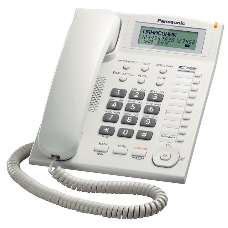 Image of Panasonic KX-TS880 Bianco Identificatore di chiamata 074