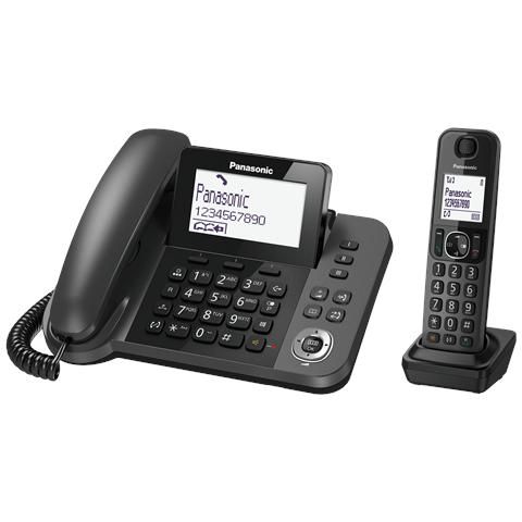 Image of Panasonic KX-TGF310 Telefono DECT Nero Identificatore di chiamata 074