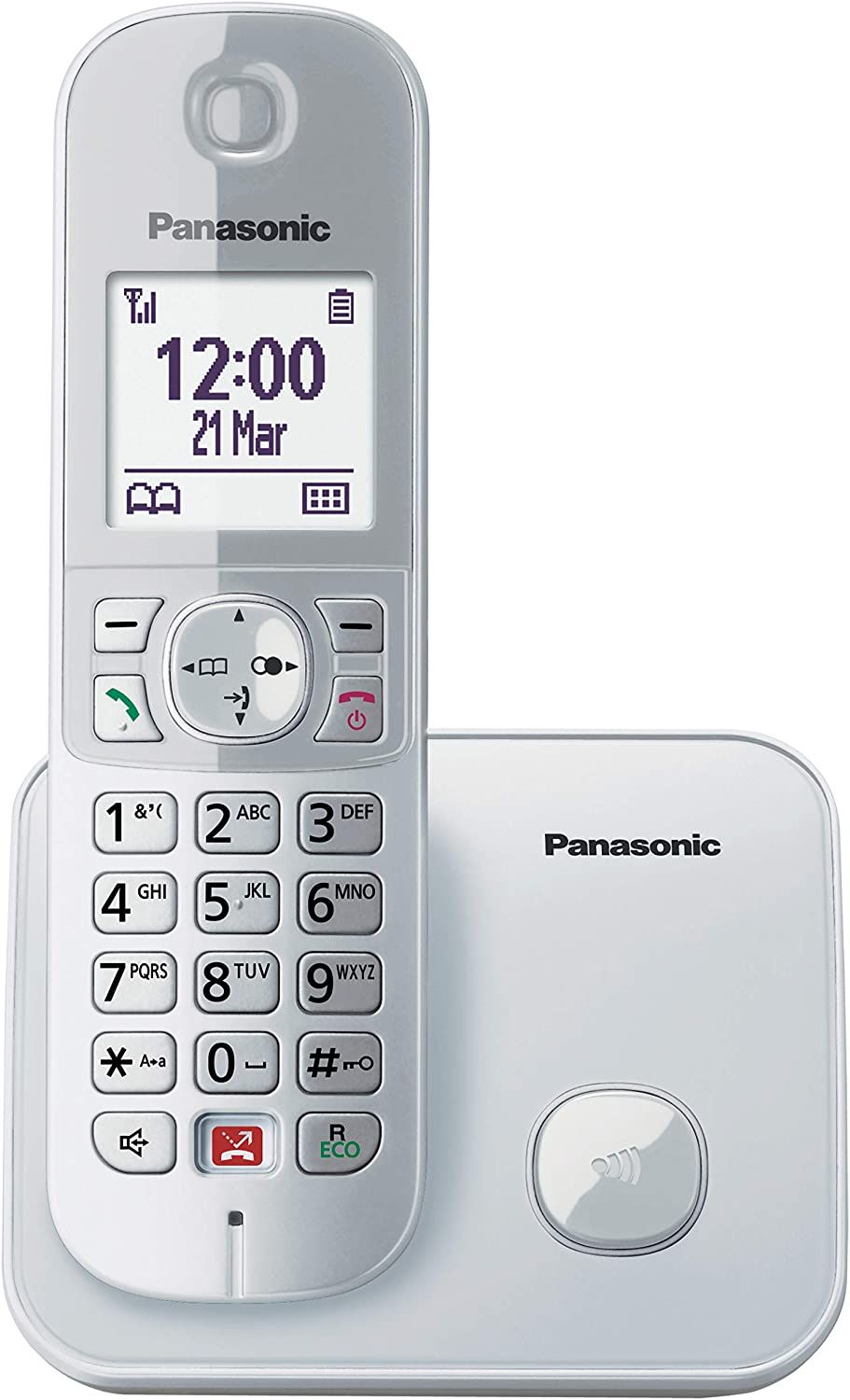 Image of Panasonic KX-TG6851JTS Telefono Cordless DECT, Schermo LCD da 1.8, 074