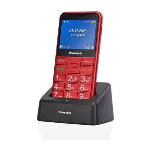 Image of Cellulare Panasonic KXTU155EXRN KX TU155 Senior rosso 074