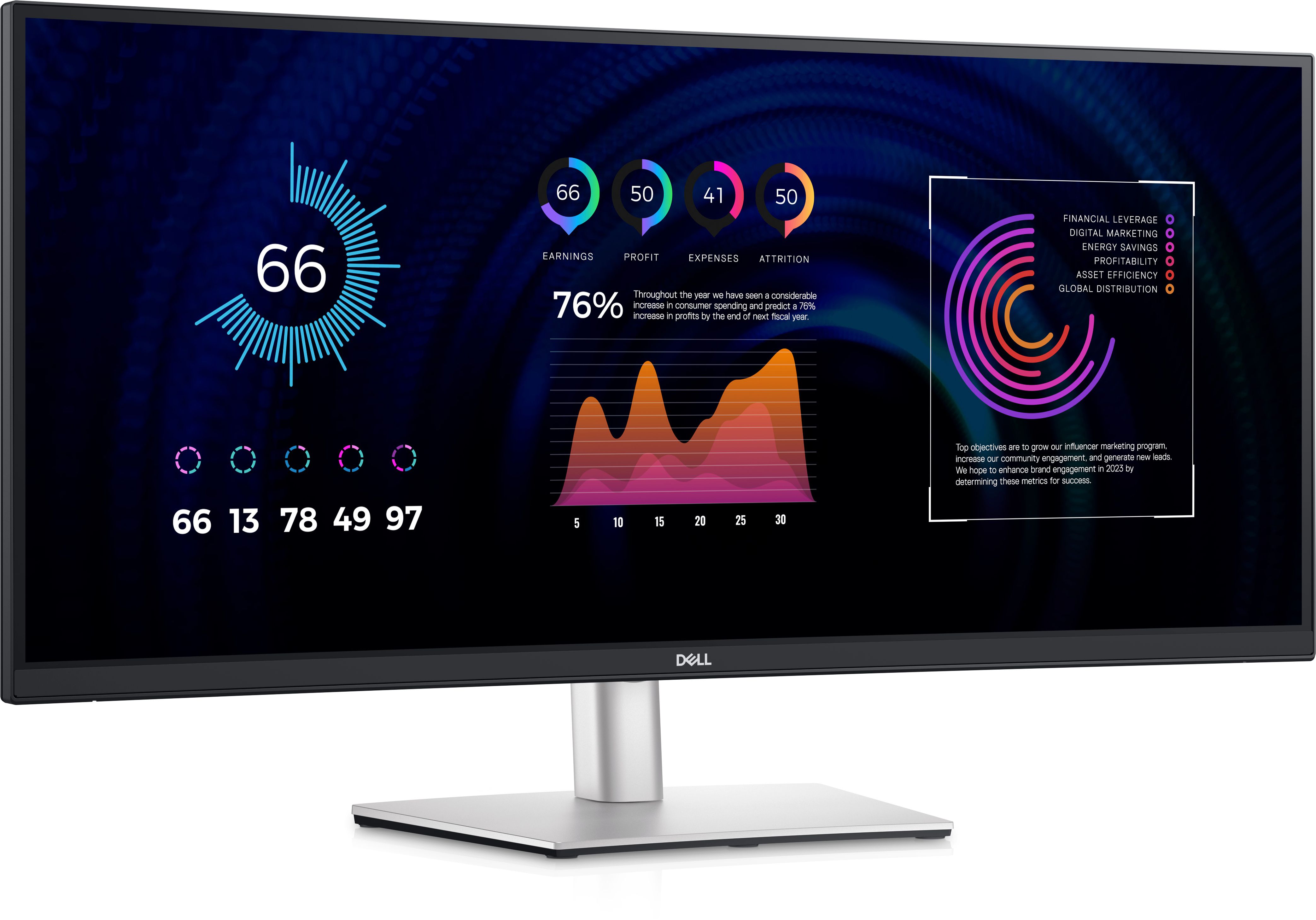 Image of DELL P Series P3424WE Monitor PC 86,7 cm (34.1") 3440 x 1440 Pixel 4K Ultra HD LCD Nero 074