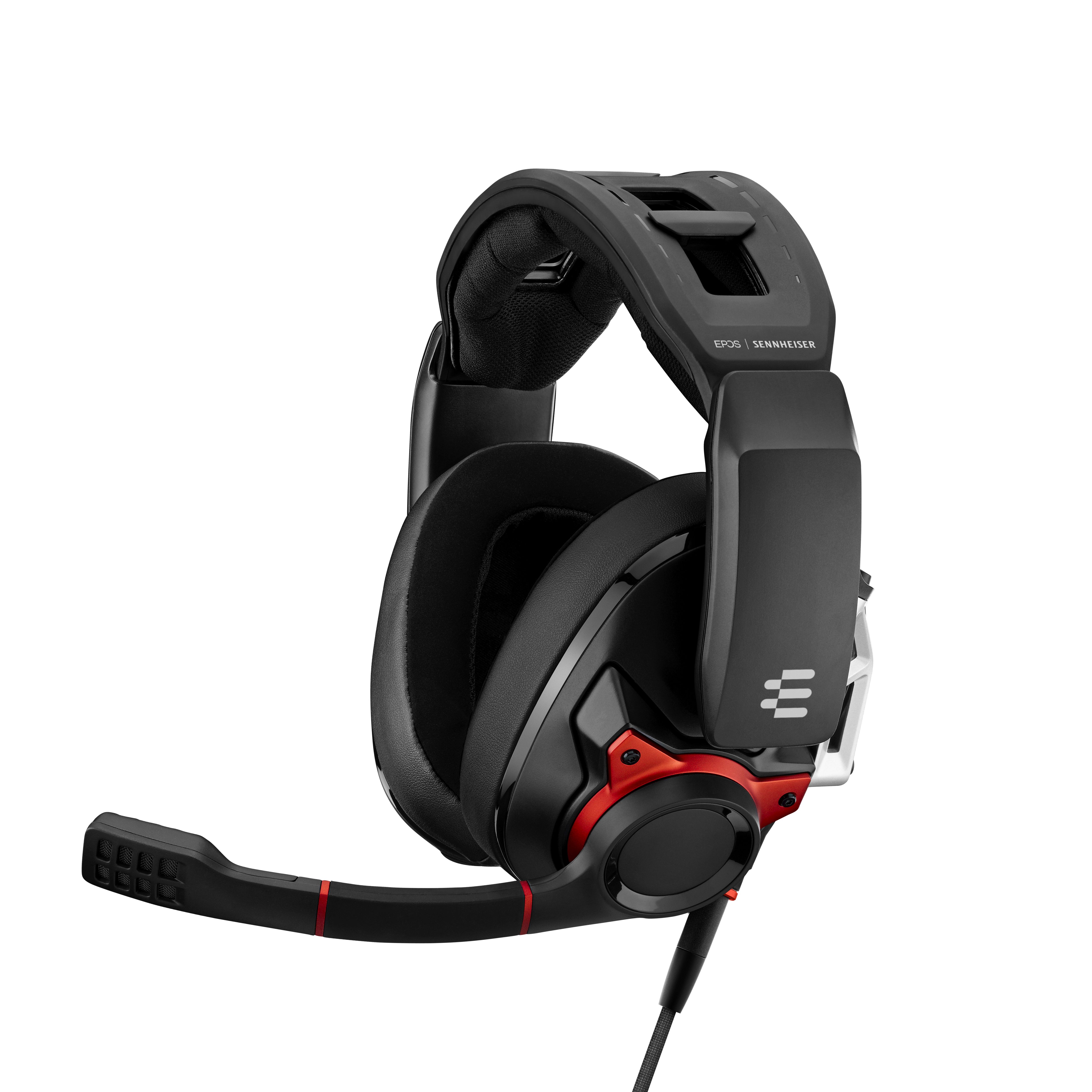 Image of EPOS | SENNHEISER GSP 600 Auricolare Cablato A Padiglione Gaming Nero, Rosso 074