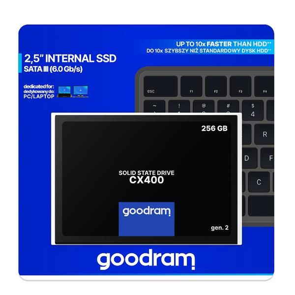 Image of Goodram CX400 gen.2 256 GB 2.5" Serial ATA III 3D TLC NAND 074