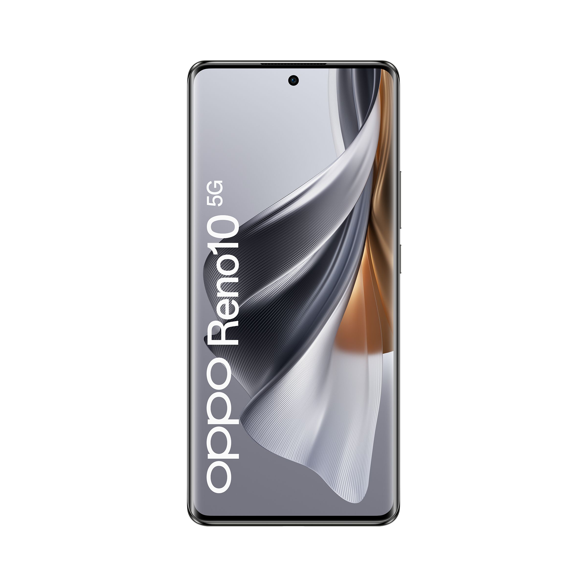 Image of OPPO RENO10 Smartphone 5G, AI Tripla fotocamera 64+32+8MP, Selfie 32MP, Display 6.7" 120HZ AMOLED, 5000 mAh, RAM 8GB (Esp. fino 16GB) + ROM 256GB, [Versione Italia], Colore argentoy grigio 074