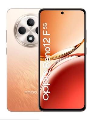 Image of OPPO Reno12 F 5G AI Smartphone, Tripla fotocamera 50+8+2MP, Selfie 32MP, Display 6.67” 120HZ AMOLED FHD+, 5000mAh, RAM 16 GB (8+8) + ROM 256GB, [Versione Italia], Amber Orange 074