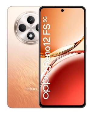 Image of OPPO Reno12 FS 5G AI Smartphone, Tripla fotocamera 50+8+2MP, Selfie 32MP, Display 6.67” 120HZ AMOLED FHD+, 5000mAh, RAM 24 GB (12+12) + ROM 512GB, [Versione Italia], Amber Orange 074