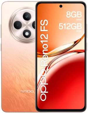 Image of OPPO Reno12 FS 4G AI Smartphone, Tripla fotocamera 50+8+2MP, Selfie 32MP, Display 6.67” 120HZ AMOLED FHD+, 5000mAh, RAM 16 GB (8+8) + ROM 512GB, [Versione Italia], Amber Orange 074