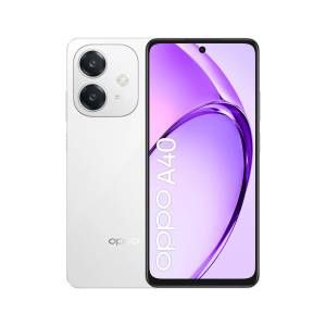 Image of OPPO A40 Smartphone, Fotocamera AI 50MP, Selfie 5MP, Display 6.67” 90HZ LCD HD+, 5100mAh, RAM 12 GB (6+6) + ROM 128GB, IP54, [Versione Italia], Starlight bianco 074