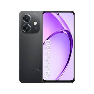 Image of OPPO A40 Smartphone, Fotocamera AI 50MP, Selfie 5MP, Display 6.67” 90HZ LCD HD+, 5100mAh, RAM 12 GB (6+6) + ROM 128GB, IP54, [Versione Italia], Sparkle nero 074