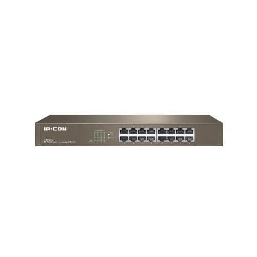 Image of SWITCH IP-COM G1016D V6.0 16P GIGABIT UNMANAGED 1U,13-inch Rack-mountable Case Metallo 074