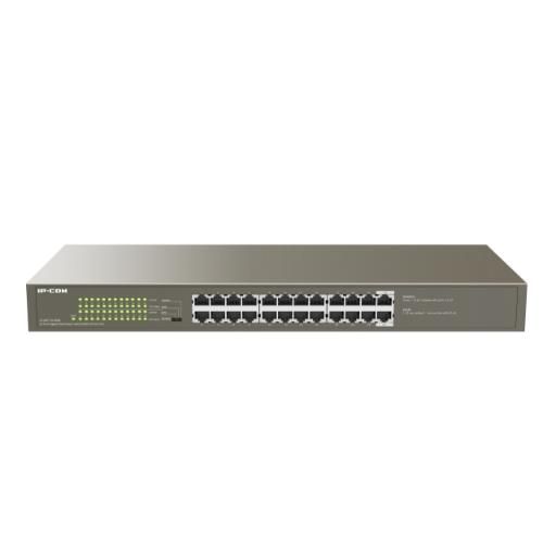 Image of SWITCH IP-COM G1124P-24-250W 24P GIGABIT PoE UNMANAGED 1U,19-inch Rack-mountable 074