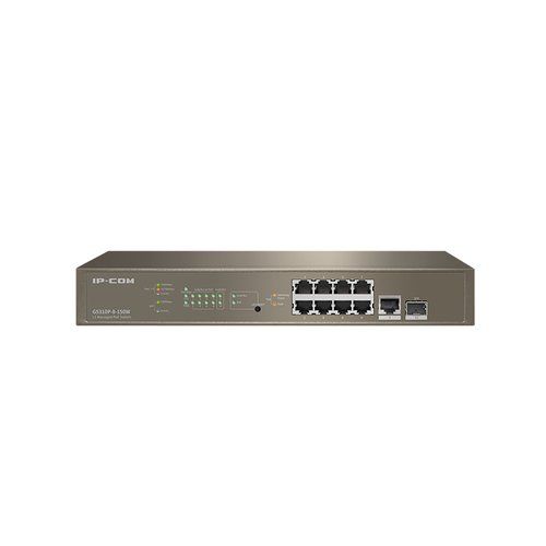 Image of SWITCH IP-COM G5310P-8-150W 9P GIGABIT Base-T 1P 1000 Base-X SFP LAYER 3 MANAGED PoE budget:130W 074