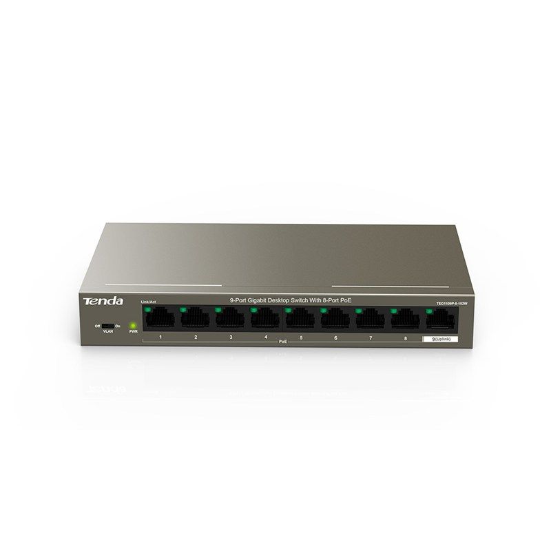 Image of SWITCH TENDA 9 PORT 10/100/1000 PoE 102W 074