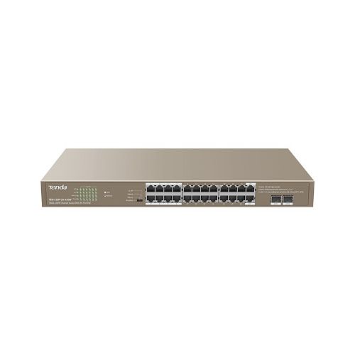 Image of SWITCH TENDA TEG1126P-24-410W 24P GIGABIT 10/100/1000 POE 2P SFP UNMANAGED Potenza PoE 370W 074