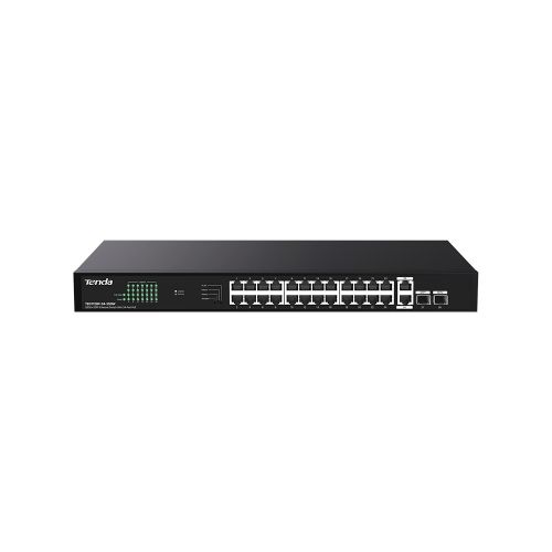 Image of SWITCH TENDA TEG1128P-24-250W 26P GE+2SFP con 24P PoE 250W Power Consumption 30W Max. PoE of single port 074