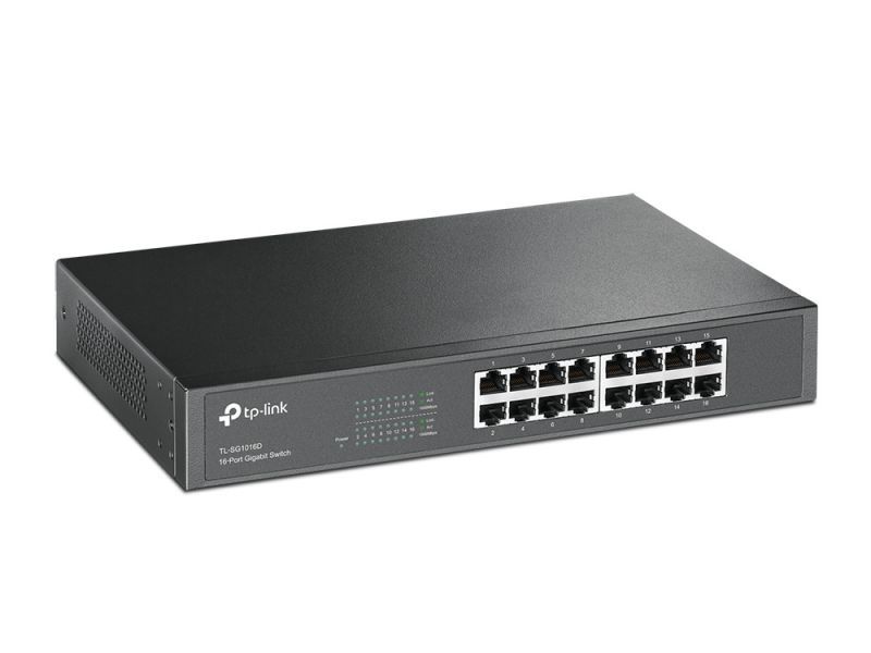 Image of TP-Link TL-SG1016D Non gestito Gigabit Ethernet (10/100/1000) Nero 074