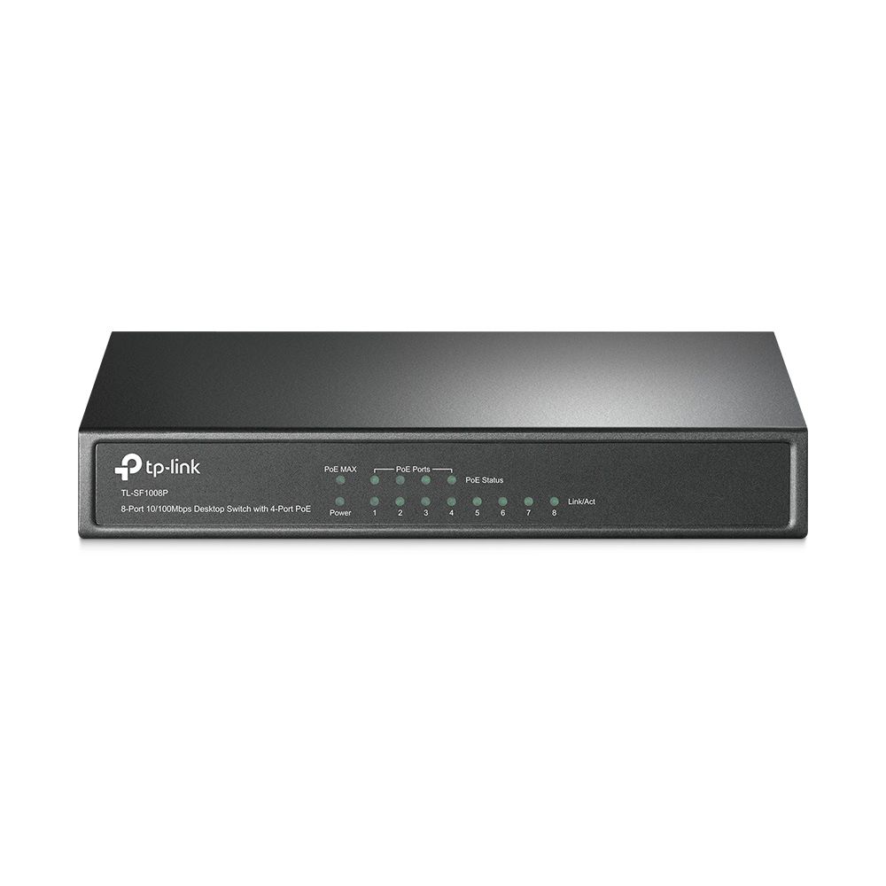 Image of TP-Link TL-SF1008P Non gestito Fast Ethernet (10/100) Supporto Power over Ethernet (PoE) Nero 074