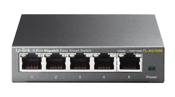 Image of TP-Link TL-SG105E Gestito L2 Gigabit Ethernet (10/100/1000) Nero 074