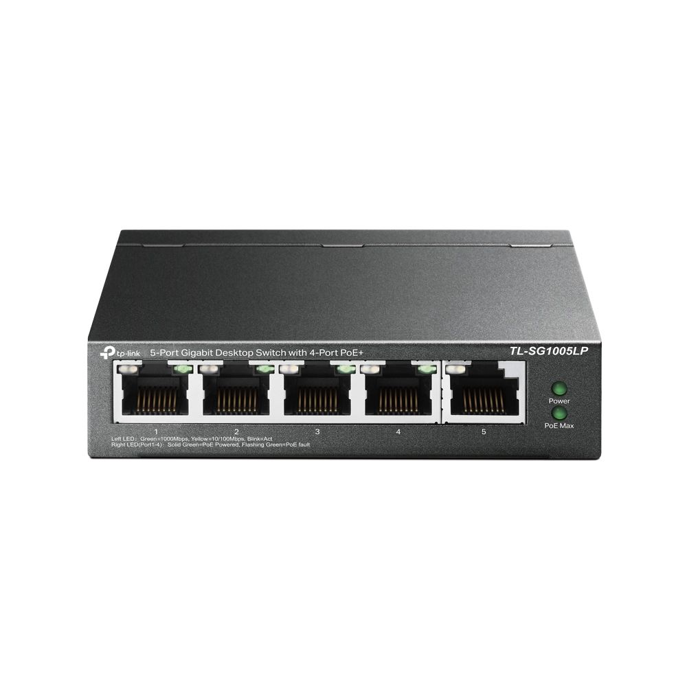 Image of TP-Link TL-SG1005LP switch di rete Non gestito Gigabit Ethernet (10/100/1000) Supporto Power over Ethernet (PoE) Nero 074