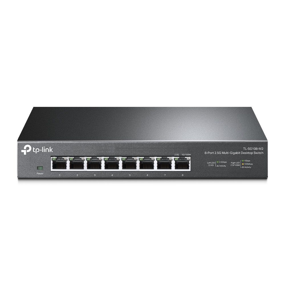 Image of TP-Link TL-SG108-M2 switch di rete Non gestito 2.5G Ethernet (100/1000/2500) Nero 074