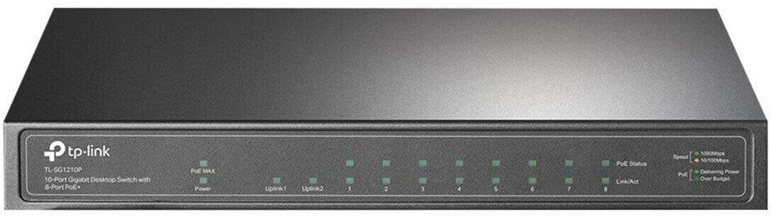 Image of TP-Link TL-SG1210P Non gestito Gigabit Ethernet (10/100/1000) Supporto Power over Ethernet (PoE) Grigio 074