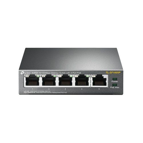 Image of TP-Link TL-SF1005P Non gestito Fast Ethernet (10/100) Supporto Power over Ethernet (PoE) Nero 074