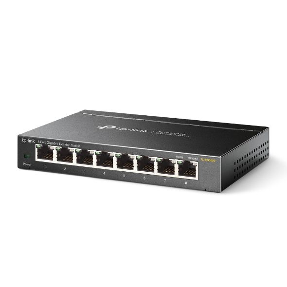 Image of TP-Link TL-SG108S Non gestito Gigabit Ethernet (10/100/1000) Nero 074