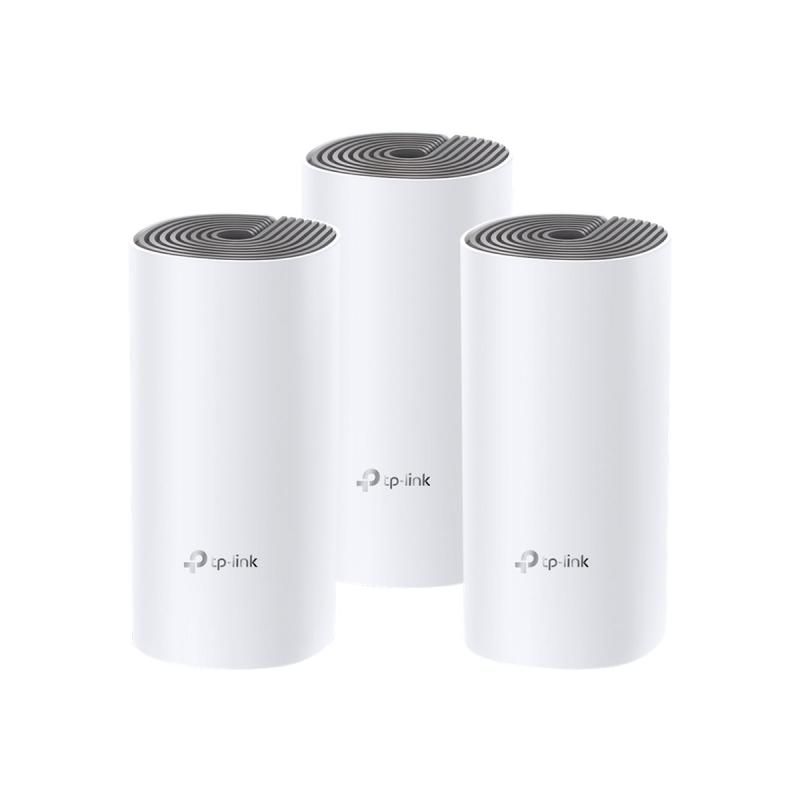 Image of TP-Link Deco E4 (3-pack) Dual-band (2.4 GHz/5 GHz) Wi-Fi 5 (802.11ac) Bianco, Grigio 2 Interno 074