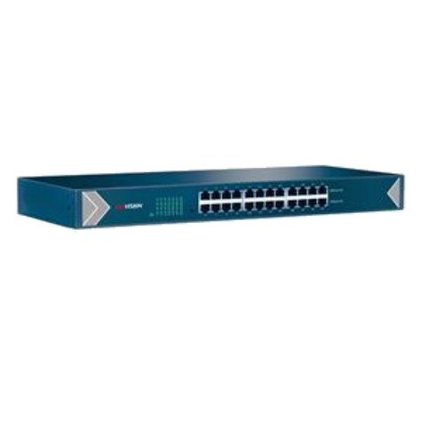 Image of SWITCH HIKVISION 24 Gigabit RJ45 ports, 19-inch Rack-mountable Steel Case Unmanaged Switch 074