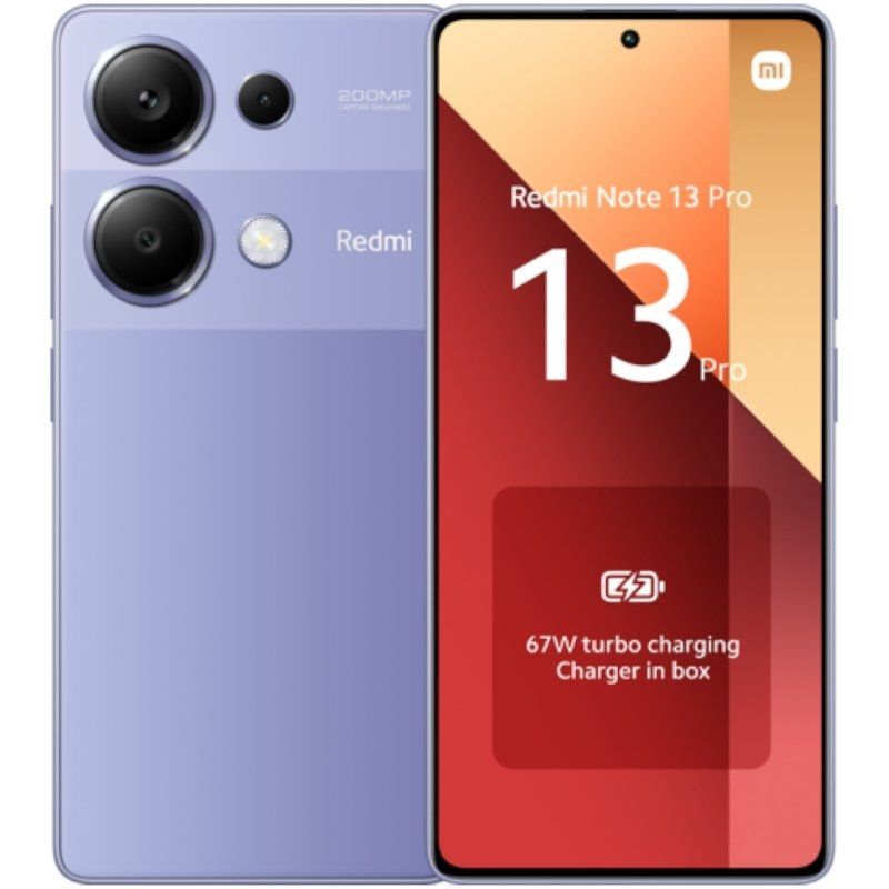 Image of XIAOMI REDMI NOTE 13 PRO 8+256GB DS 4G LAVENDER PURPLE OEM 074