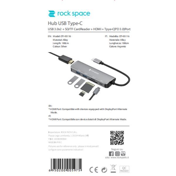 Image of ROCK - HUB USB C - USB 3.0 074