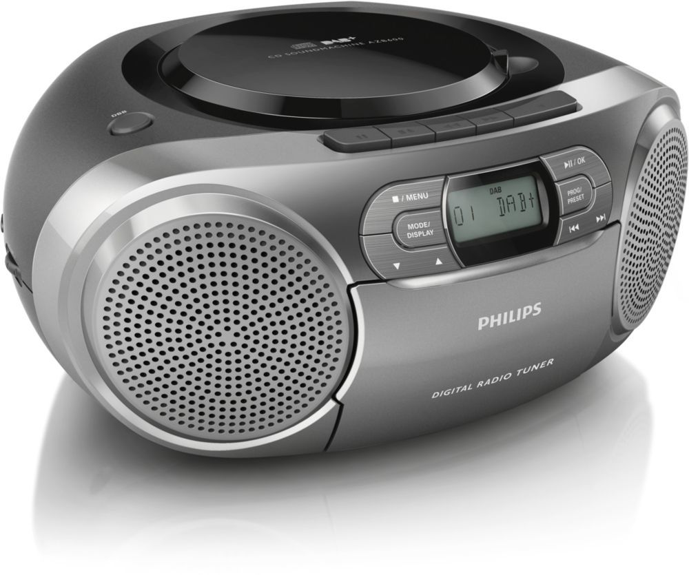 Philips AZB600/12 impianto stereo portatile Digitale 2 W Grigio-image