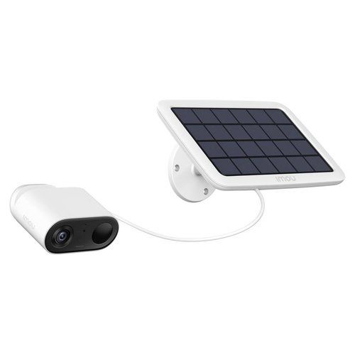 Image of Imou Cell GO KIT 2K (3MP) Telecamera Wi-Fi Esterno/Interno Batteria Senza Fili, Rilevamento PIR/Umano, Visione Notturna a Colori, Audio Bidirezionale con Voce Personalizzata, IP65, Include Pannello solare e cavo prolunga 074