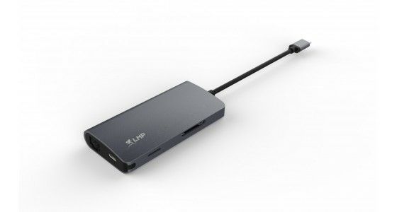 Image of MINIDOCK LMP USB-C 8PORTE SPACEGRAY HDMI-RJ45-SD-MICRO SD-3 USB-1 USB-C 074