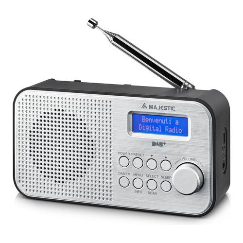 Image of Radio Majestic 109194 RT 194 DAB argento e nero 074