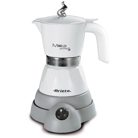 Image of Ariete 1358 Moka Aroma - Moka elettrica 2/4 tazze - Autospegnimento - Mantenimento temperatura per 30' - 400 Watt - Bianco 074