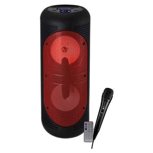 Image of Cassa party Karma HPS T252R Diffusore Amplificato Nero e Rosso 074