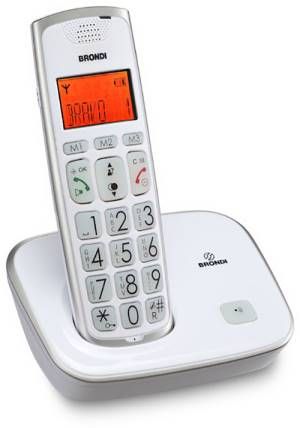 Image of Brondi Bravo oro Telefono DECT Bianco Identificatore di chiamata 074