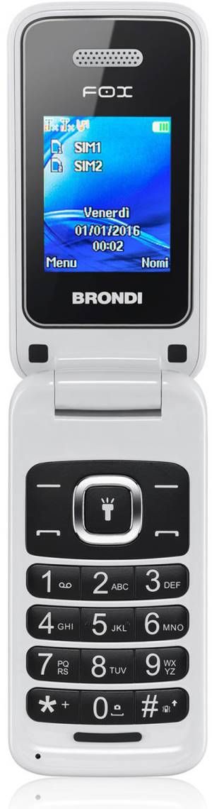 Image of Brondi Fox 4,5 cm (1.77) 74 g Bianco Telefono cellulare basico 074