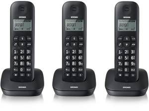 Image of Brondi Gala Trio Telefono DECT Nero Identificatore di chiamata 074