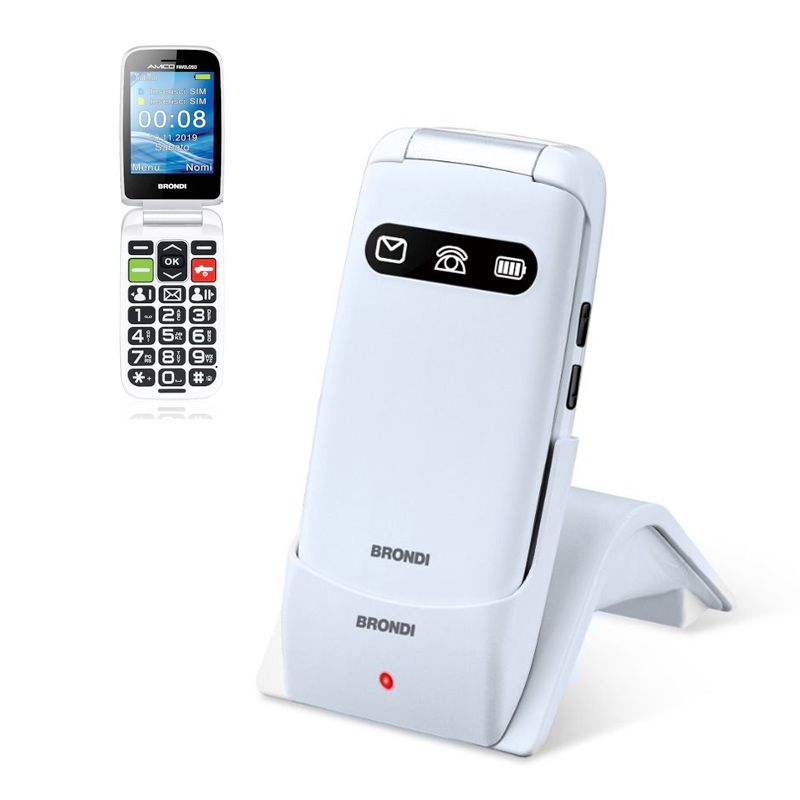 Image of TELEFONO CELLULARE BIANCO AMICO FAVOLMET BIANC 074