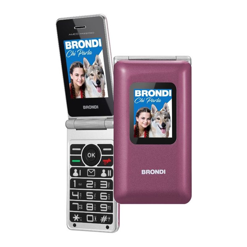 Image of BRONDI AMICO PREZIOSO (VIOLET) - TELEFONO CELLULARE SENIOR 074