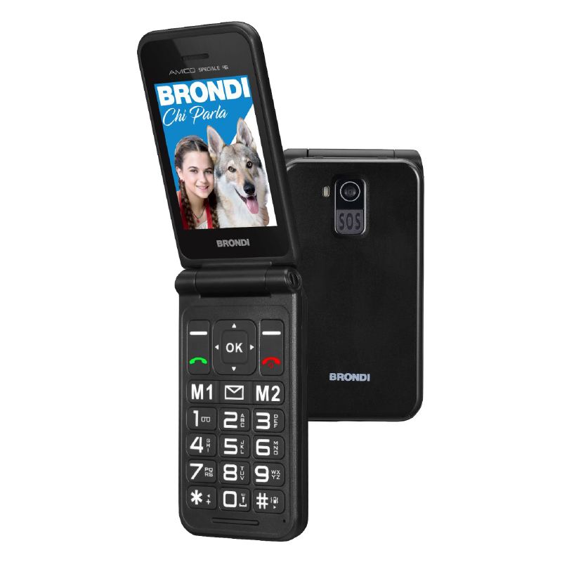 Image of BRONDI AMICO SPECIALE 4G (NERO METAL) - TELEFONO CELLULARE 074