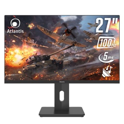 Image of MONITOR ATLANTIS GAMING LED 27 Wide A05-UX27IF-VHDM IPS 1920x1080 5ms 270cd/m² 1.000:1 VESA MM PIVOT Reg. h DP HDMI VGA nero 074