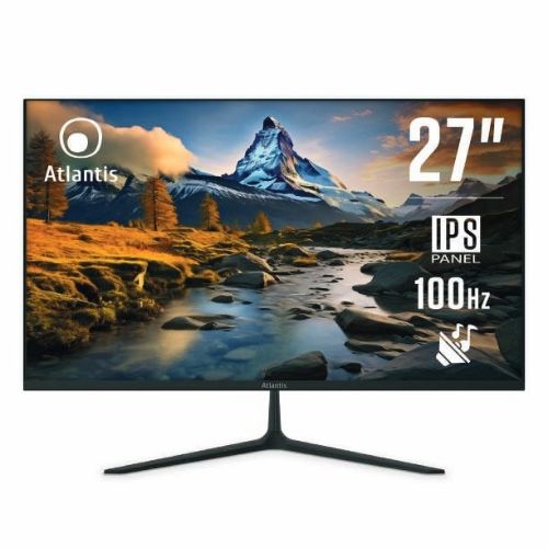 Image of MONITOR ATLANTIS LED 27 Wide A05-HE27IF-VHDM IPS 1920x1080 100HZ 5ms 240±10cd/m² 1.000:1 VESA MM VGA HDMI DP nero 074